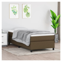 vidaXL Rám na boxspring posteľ tmavohnedý 80x200 cm látka