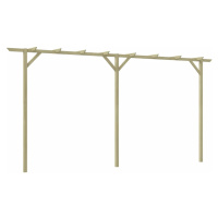 vidaXL Záhradná pergola 410x40x203 cm, drevo