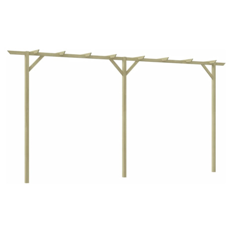 vidaXL Záhradná pergola 410x40x203 cm, drevo