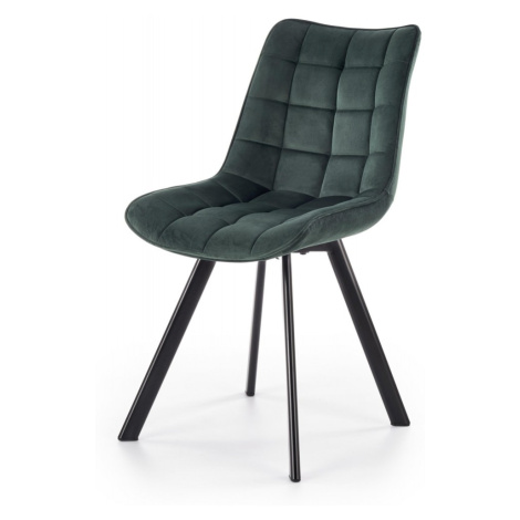 Dizajnová stolička Mirah tmavozelená Halmar