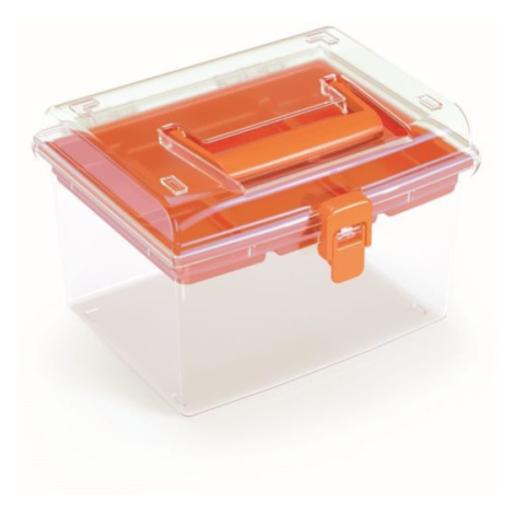 Organizér GEORG 19,5 x 17,4 x 13,5 cm oranžový Prosperplast