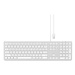 Satechi klávesnica Aluminium Wired USB Keyboard - Silver