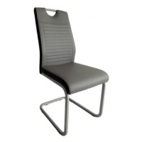 Jedálenská stolička Rindul, sivá / čierna ekokoža%