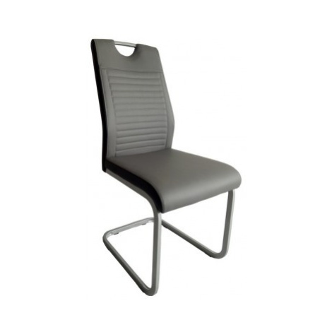 Jedálenská stolička Rindul, sivá / čierna ekokoža% Asko