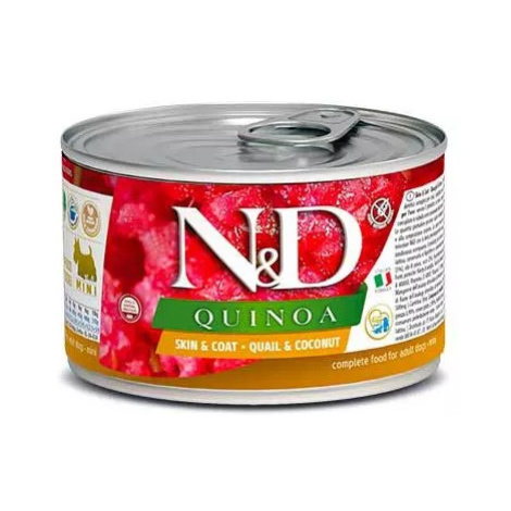 Farmina N&D dog QUINOA quail & coconut konzerva 140g