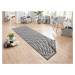 Kusový koberec Twin Supreme 103433 Palma black creme – na ven i na doma - 80x250 cm NORTHRUGS - 