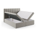 Sivá boxspring posteľ s úložným priestorom 180x200 cm Gina – Milo Casa