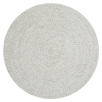 Kusový koberec Braided 105553 Light Melange kruh – na ven i na doma - 150x150 (průměr) kruh cm N