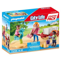 PLAYMOBIL City Life 71258 Starter Pack Učiteľka s vozíkom