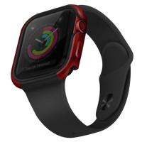 UNIQ Valencia kovové púzdro Apple Watch Serie 4/5/6/SE (40mm) červené