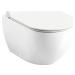 RAVAK WC Uni Chrome RimOff závesné biele