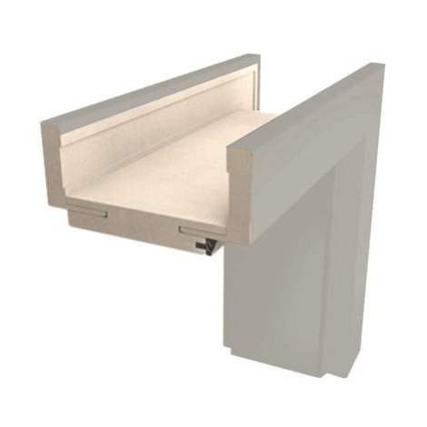 Obložková zárubeň Naturel 60 cm pre hrúbku steny 12-14 cm kašmír matný pravá O3KAS60P