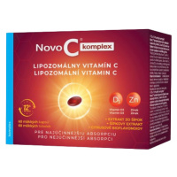 NOVO C  KOMPLEX Lipozomálny vitamín C s vitamínom D3 a zinkom 60 mäkkých kapsúl