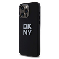 DKNY Liquid Silicone Stack Metal Logo Apple iPhone 15 Pro Max DKHCP15XSMCBSK Black