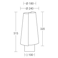 Stolná lampa HerzBlut Jojo, drevo, hnedá/krémová, 51,5 cm, E27