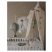 Dadaboom.sk Dekoračný teplovzdušný balón- mätová/krémová - L-50cm x 30cm
