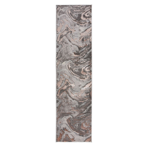 Běhoun Eris Marbled Blush - 80x300 cm Flair Rugs koberce