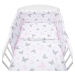 3-dielne posteľné obliečky New Baby 100/135 cm biele motýle