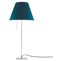 Luceplan Costanza stolová lampa D13if hliník/modrá