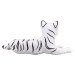 Mojo Tiger biely mláďa ležiace
