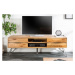 LuxD Dizajnový TV stolík Fringe, 160 cm, divý dub