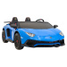 Autíčko Lamborghini Aventador SV na batérie pre 2 deti Modré + 2,4 GHz diaľkové ovládanie + EVA 
