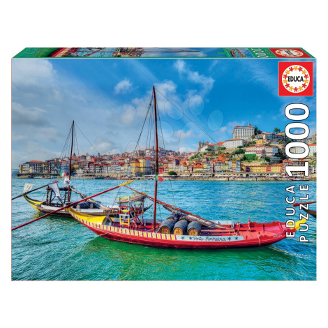 Educa puzzle Rabelos Boats 1000 dielov a fix lepidlo 17196