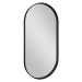 SAPHO - AVONA oválne zrkadlo v ráme 50x100cm, čierna mat AV500