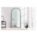 Estila Art deco dizajnové zrkadlo Swan oblúkového tvaru s pastelovým zeleným kaskádovým rámom 16