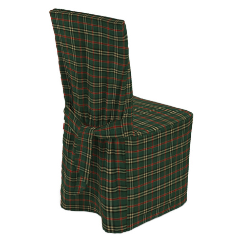 Dekoria Návlek na stoličku, zeleno - červené káro, 45 x 94 cm, Quadro, 142-69