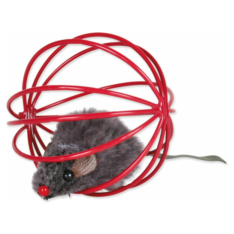 Hračka Trixie lopta kov s myškou 6cm 24ks