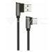 USB Kábel Diamond Series USB-C 1m, čierny VT-5362 (V-TAC)