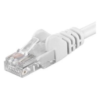 PremiumCord Patch kábel UTP RJ45-RJ45 CAT6 2m biela