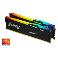 KINGSTON 32GB 5200MT/s DDR5 CL36 DIMM (Kit of 2) FURY Beast RGB EXPO