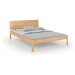 Dvojlôžková posteľ z bukového dreva 160x200 cm v prírodnej farbe Ammer - Skandica
