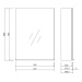 CERSANIT - Zrkadlová skrinka VIRGO 60 biela s chrómovými úchytmi S522-013