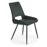 HALMAR K404 jedálenská stolička tmavozelená / čierna