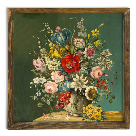 Nástenný obraz Vintage Flowers, 50 × 50 cm Evila Originals