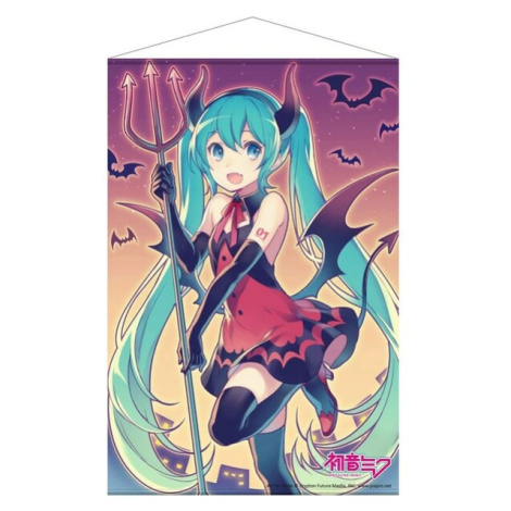 Plátený plagát Vocaloid - Miku Hatsune #2 (Demon Suit) 60 x 90 cm