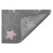 Pre zvieratá: Prateľný koberec Tricolor Stars Grey-Pink Rozmery koberca: 120x160