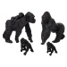 mamido  Zvieratká safari sada 7 kusov gorily a hrochy