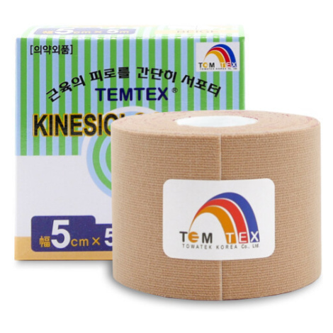TEMTEX Kinesio tape classic béžová tejpovacia páska 5 cm x 5 m