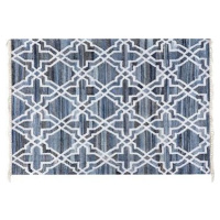 Modrý bavlnený koberec 140 × 200 cm ADIYAMAN, 60343