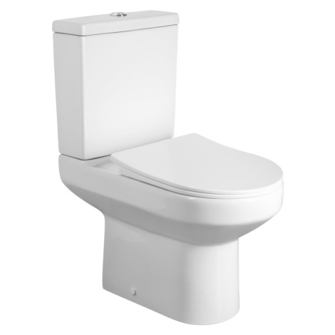 Aqualine Aqualine, VERMET WC kombi mísa, spodný/zadný odpad, biela, VR038