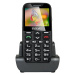 EVOLVEO EasyPhone XD, mobilný telefón pre seniorov s nabíjacím stojanom (červená farba)