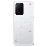 Odolné silikónové puzdro iSaprio - Abstract Triangles 02 - white - Xiaomi 11T / 11T Pro