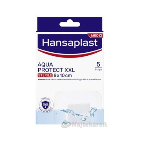 Hansaplast AQUAPROTECT XXL vodotesná náplasť (8x10 cm), 5ks