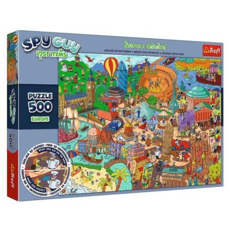 Trefl Puzzle Kolekcia Spy Guy Lost: Európa 500 dielikov