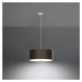 Čierne závesné svietidlo s textilným tienidlom ø 30 cm Herra – Nice Lamps