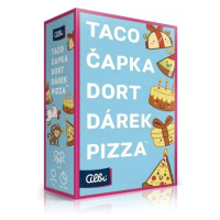 Dosková hra Taco, čiapka, torta, darček, pizza